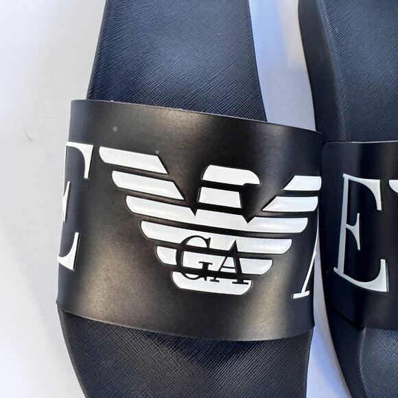Armani SLIDERS WITH OVERSIZED LOGO - Picture 2 of 6